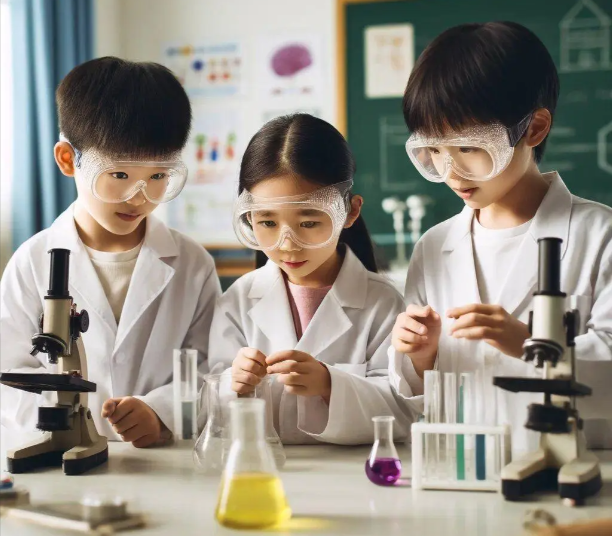 走进校园与老同学们沟通交流共同实践新的科学教育理论和办法